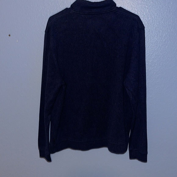 Ted Baker Mens Blue Quarter Zip Sweater Pullover Knit Cotton Size XL 6. X - Picture 6 of 6